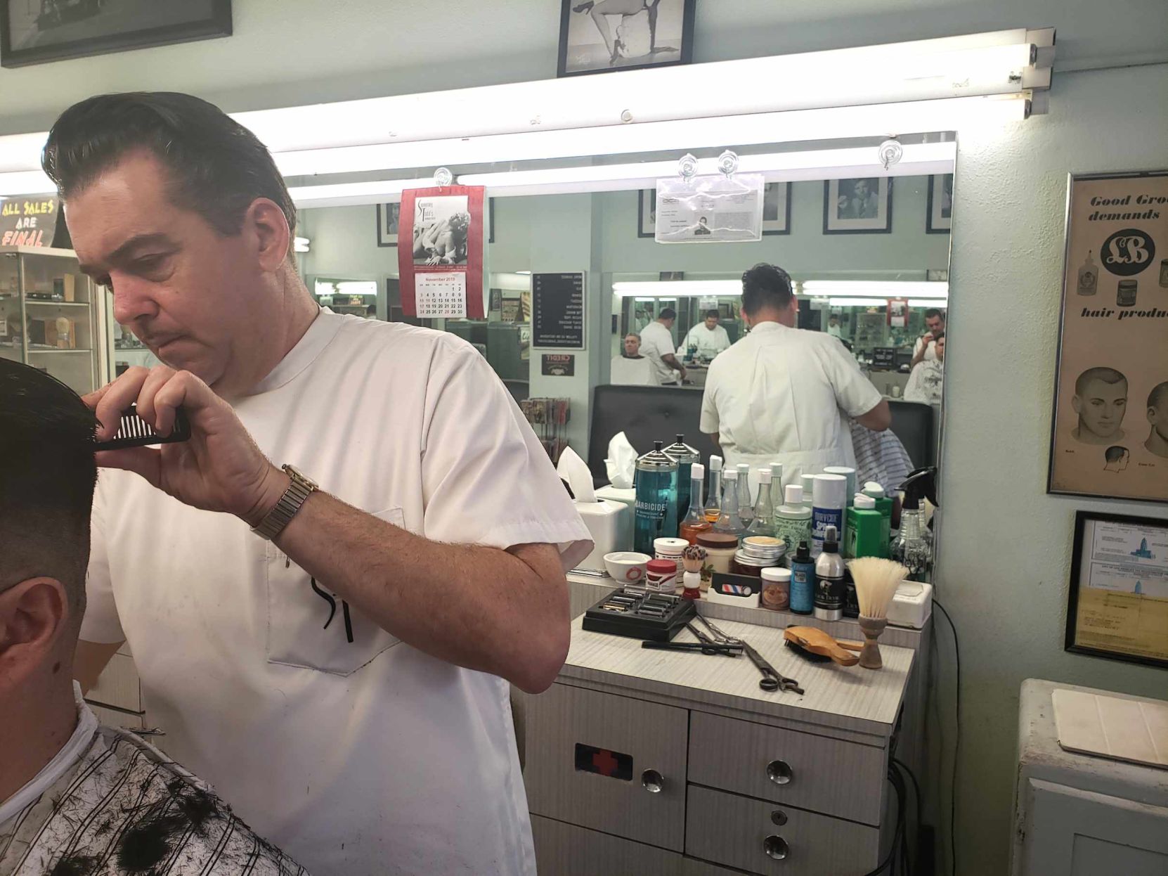 Todd Lahman, owner of Sweeney Todd's Barber Shop